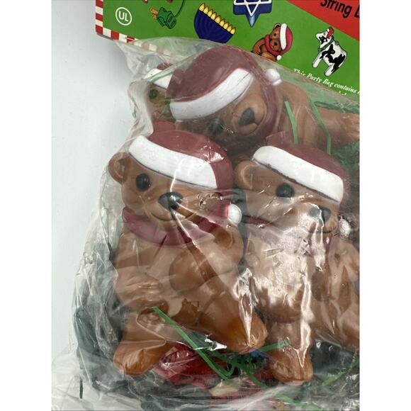 Vintage Primal Lite Christmas Bears Holiday Lights 1995 - Picture 3 of 5